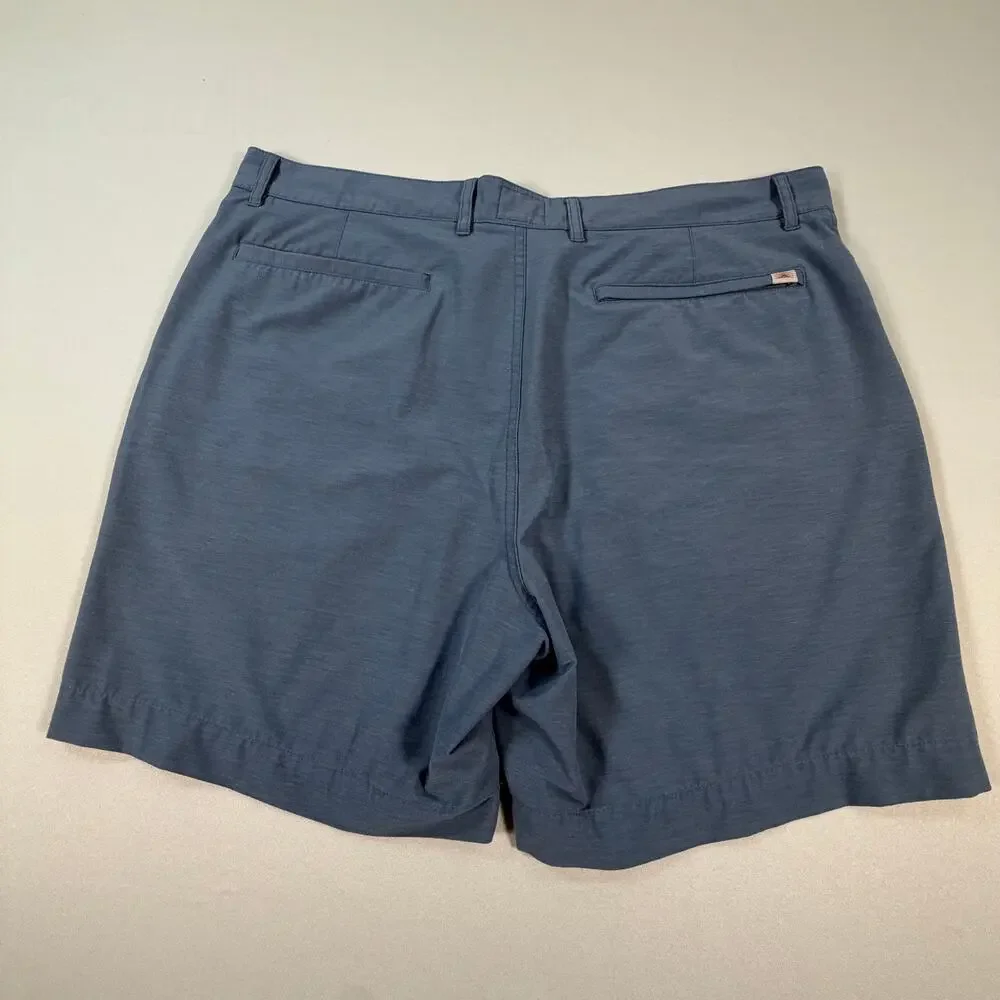 Faherty All Day 7” Hybrid Quick-Dry Lightweight Stretch Shorts Blue Men’s Sz 38